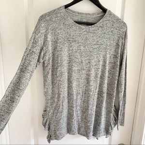 Aerie Just Add Leggings Heathered Gray long sleeve shirt